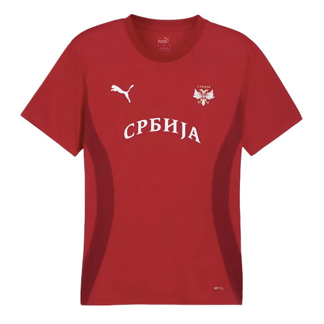 2024-2025 Serbia Pre-Match Jersey (Dark Cherry) (Vidic 5)-SoccerKits Hub | Buy Soccer Jerseys Online